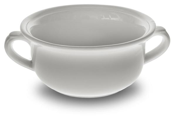 Soup bowl, alb, Ceramice, cm ø 14.5 x h 6.5