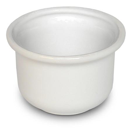 Zaharnita, alb, Ceramice, cm Ø 9.5 x h 6