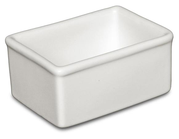 Sukkerholder - te boks, hvit, Keramikk, cm 7x10xh4,5