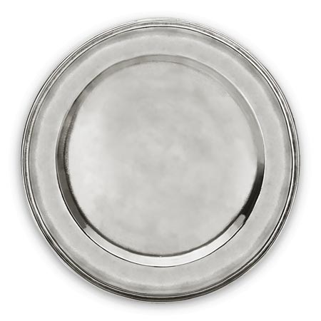 Salad / dessert plate, grey, Pewter, cm Ø 23