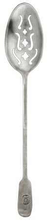 Slotted spoon, grey, Pewter, cm 34