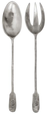 Posate per servire, grigio, Metallo (Peltro), cm 34