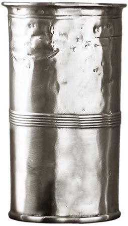 Bicchiere misuratore, grigio, Metallo (Peltro), cm h 18 x Ø 10  cl 100
