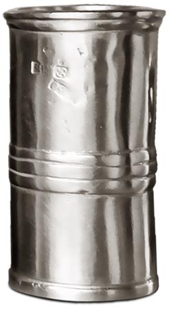 Vaso medidor, gris, Estaño, cm h 8 x Ø 4.5  cl 10