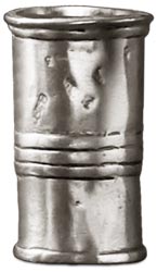 Bicchiere misuratore, grigio, Metallo (Peltro), cm h 6 x Ø 3.5  cl 5