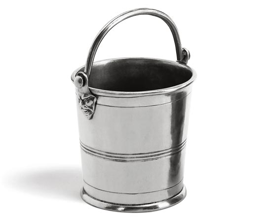 Bar ice bucket, grey, Pewter, cm Ø 13 x h 13