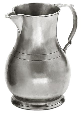 Brocca, grigio, Metallo (Peltro), cm h 21 lt 1,5