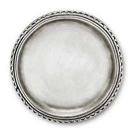 Dessous de verres, gris, étain, cm Ø 11