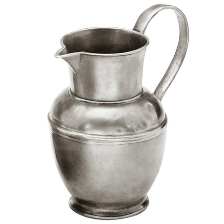 Water pitcher, grey, Pewter, cm h 22,5  lt 1,5