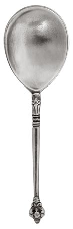 Cucchiaio, grigio, Metallo (Peltro), cm 17,5
