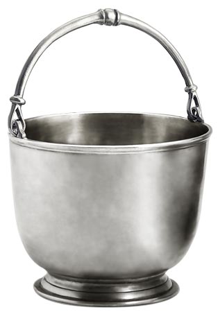 Bucket, grey, Pewter, cm Ø 17 x h 13