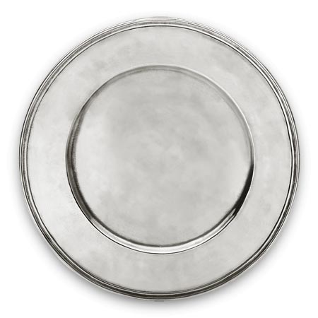 Dessous d'assiette, gris, étain, cm Ø 32,5