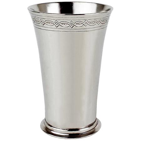 Tall cup, grey, Pewter, cm h 14,5 x cl 35