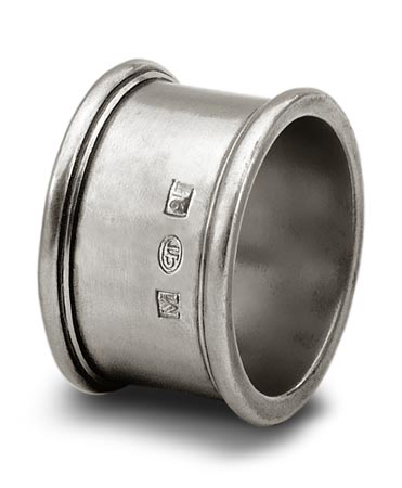 Metal napkin ring, grey, Pewter, cm Ø5
