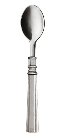Cucchiaio moka, grigio, Metallo (Peltro), cm 10