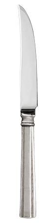 Steak knife, grey, Pewter and Stainless steel, cm 23