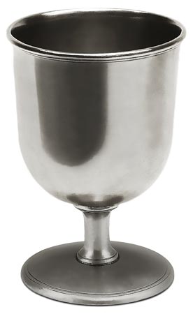 Timbale type calice, gris, étain, cm h 14.5 cl 53