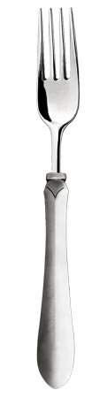 Dinner fork, grey, Pewter and Stainless steel, cm 21,5