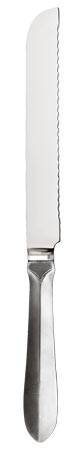 Bread knife, grey, Pewter and Stainless steel, cm 31