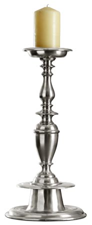 Pillar candlestick, grey, Pewter, cm h 53,5