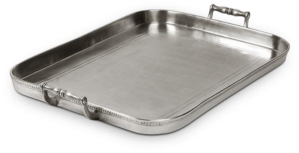 Gallery tray, grey, Pewter, cm 54,5 x 38