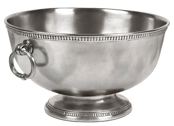 Punch bowl, grey, Pewter, cm Ø 36,5 x h 20