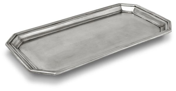 Vanity tray, grey, Pewter, cm 41 x 25