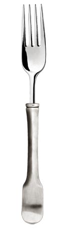 Dinner fork, grey, Pewter and Stainless steel, cm 21