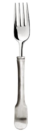 Salad fork, grey, Pewter and Stainless steel, cm 18