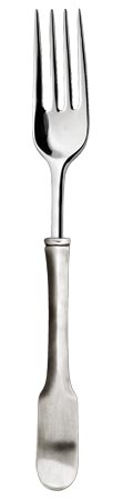 Serving fork, grey, Pewter and Stainless steel, cm 26