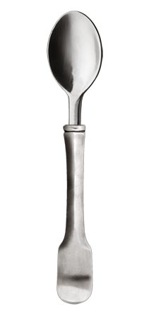 Cucchiaio moka, grigio, Metallo (Peltro), cm 10.5