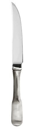 Steak knife, grey, Pewter and Stainless steel, cm 23