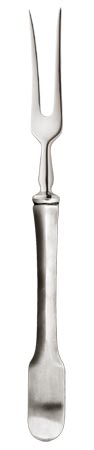 Forchetta per arrosto, grigio, Metallo (Peltro) e Acciaio inox, cm 28