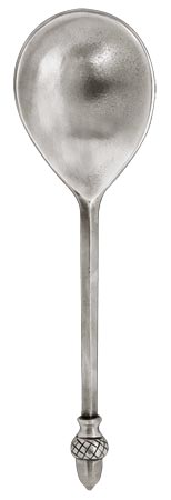 Pewter spoon, grey, Pewter, cm 17