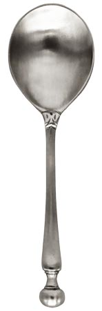 Pewter spoon, grey, Pewter, cm 17