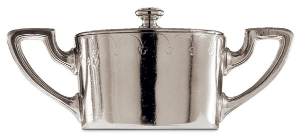 Sugar pot, grey, Pewter, cm h 6