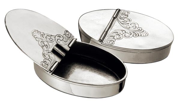 Ashtray, grey, Pewter, cm 11x7