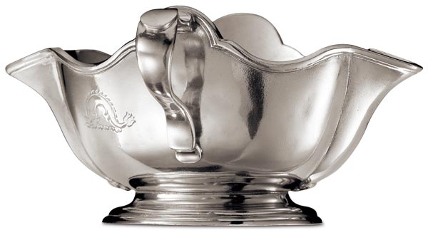 Gravy boat, grey, Pewter, cm 21 x h 10