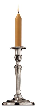 Candlestick, grey, Pewter, cm h 23,5