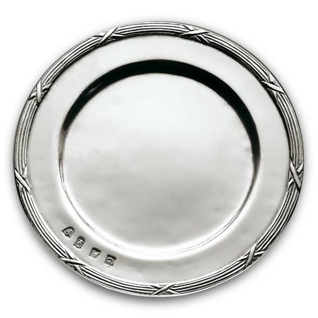 Sottobottiglia liscio, grigio, Metallo (Peltro), cm Ø 15