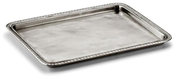 Tray, grey, Pewter, cm 31 x 25