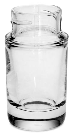 Salt-pepper bøsse, , blyfri krystall glass, cm h 7,5