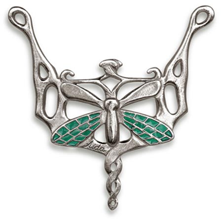 Anheng - peridot, grå og grønn, Tinn / Britannia Metal, cm 8 x 8