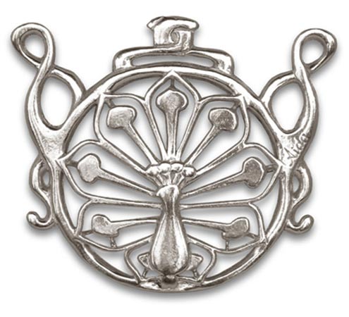 Pendentif, gris, étain / Britannia Metal, cm 6,5 x 6,5