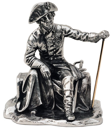 Federico il Grande dopo la battaglia di Kolin, grigio, Metallo (Peltro), cm 10 x 11
