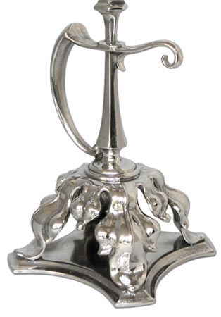 Pocket watch stand, grey, Pewter / Britannia Metal, cm 15,5x10x10