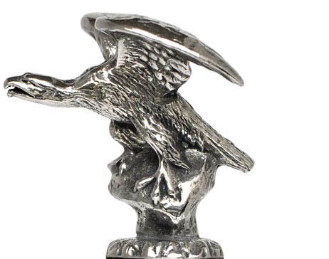 Eagle statuette, grey, Pewter, cm h 4,2