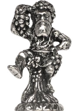 Statuetta - bacco, grigio, Metallo (Peltro) / Britannia Metal, cm h 4,4