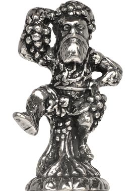 Bacchus statuette, grey, Pewter, cm h 4,4