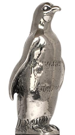 Penguin figurine, grey, Pewter, cm h 5,3